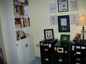 Sue's tidy office