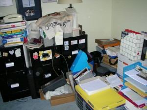 Sue's messy office