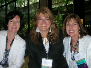 IABC 2010 World Conference-goers Donna Papacosta, Diana Degan Robinson and Sue Horner.