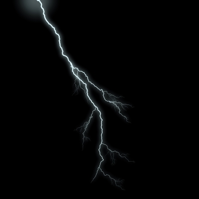 Lightning on a dark and stormy night