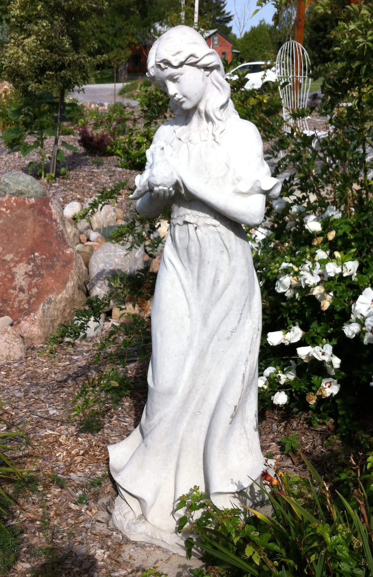 Statue on a walking trail, Ste. Anne's Spa