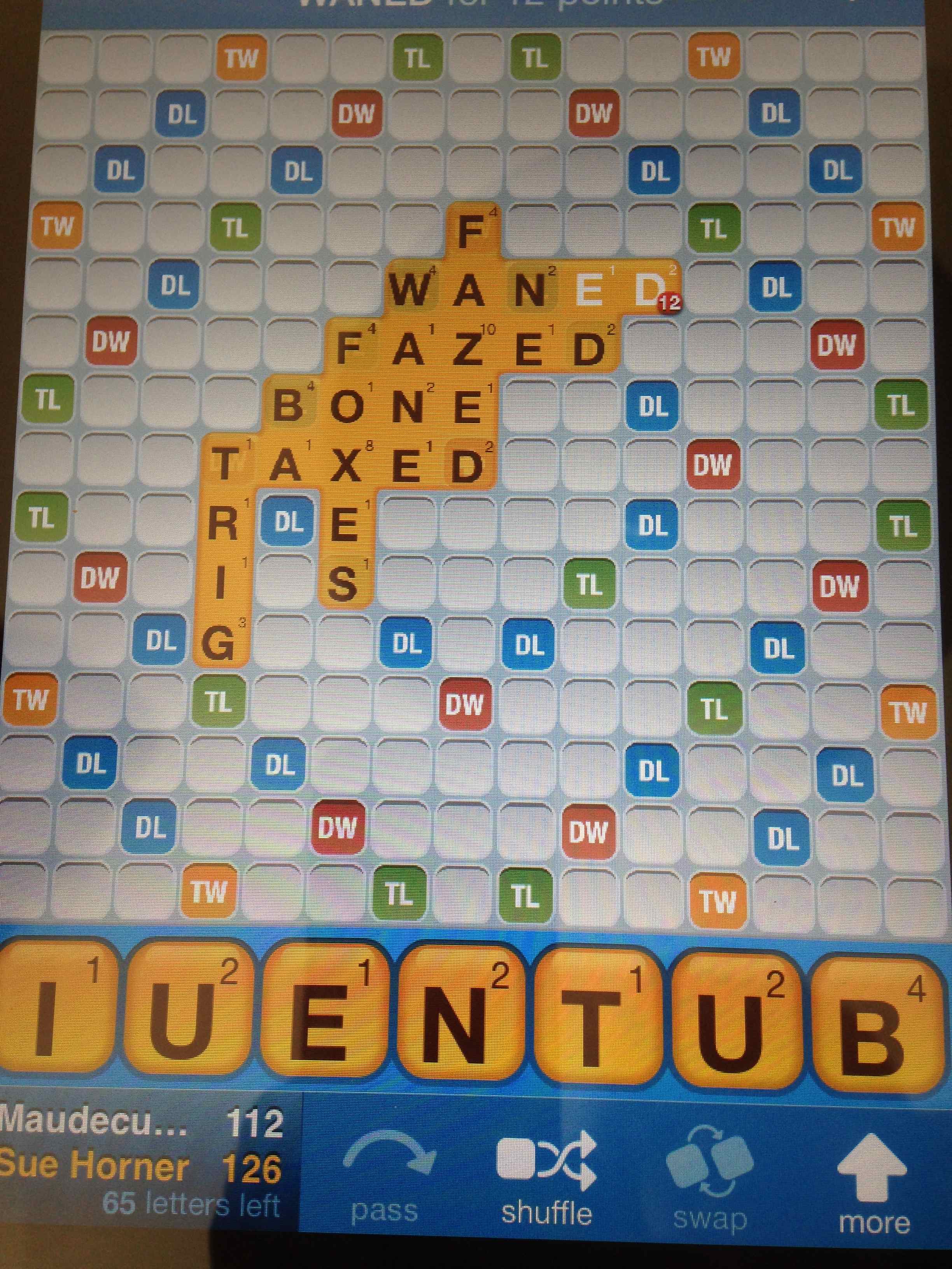 Words With Friends example