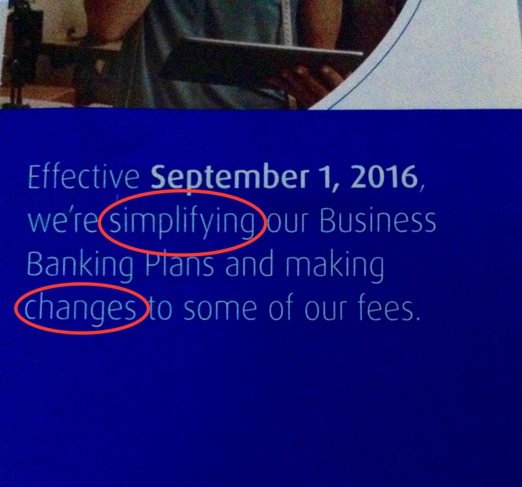 'Change' often means 'increase'