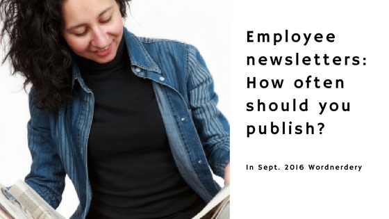 In my Sept. newsletter: How often to publish