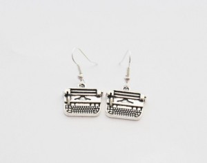 Typewriter earrings