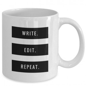 Write. Edit. Repeat mug