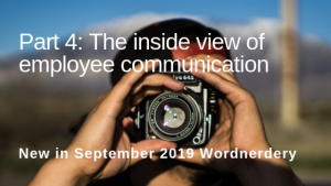 Wordnerdery: Part 4 of the inside view of employee comms