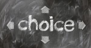 "Choice" sign