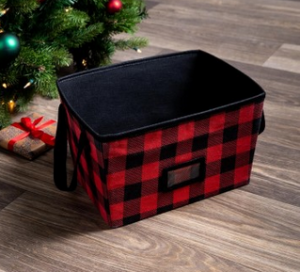 Plaid storage box