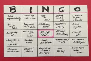 Play ‘lockdown bingo’ with corporate clichés