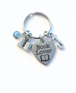 Book lover keychain