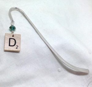 Bookmark with Scrabble tile