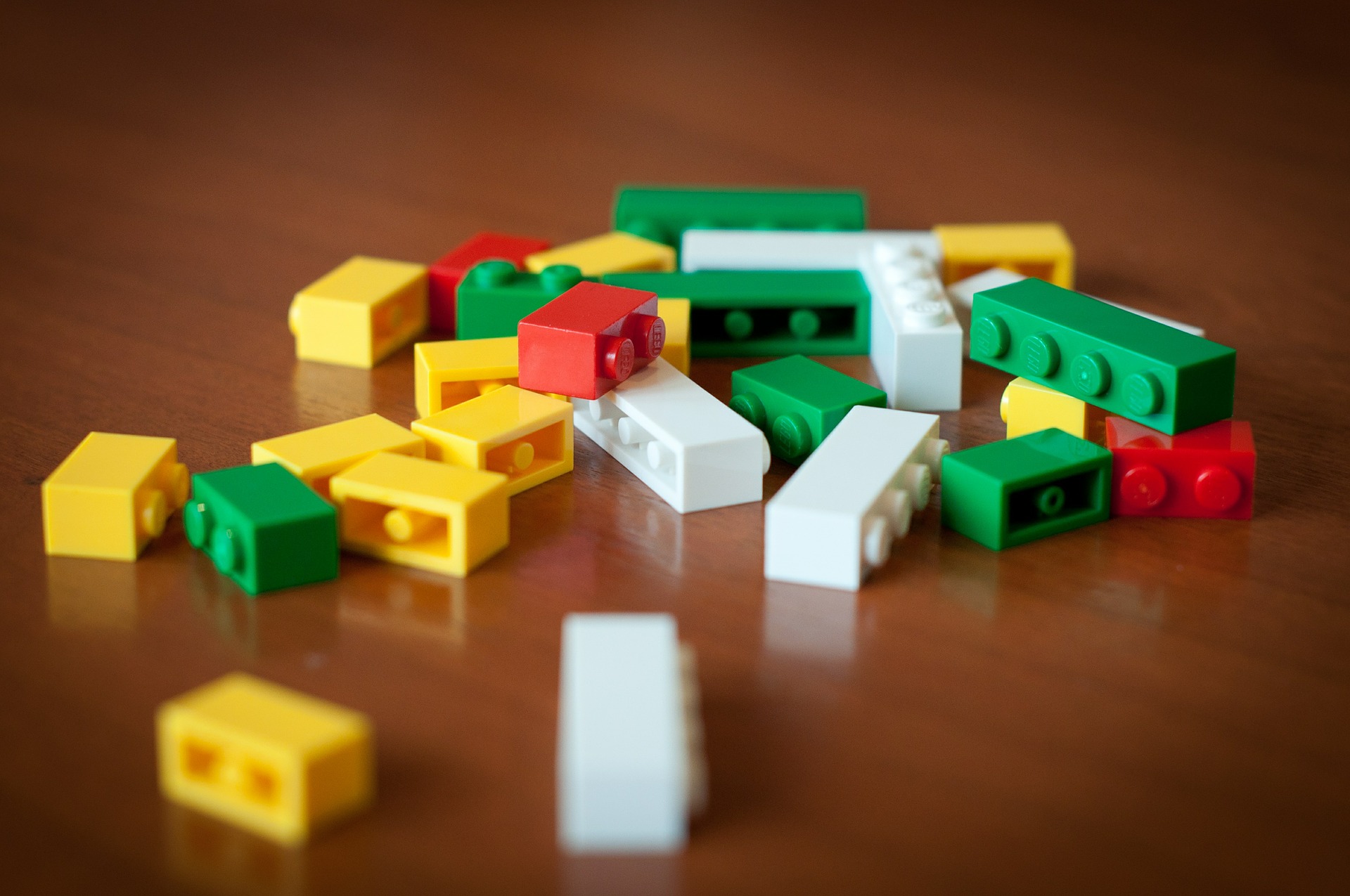 Lego pieces on the floor