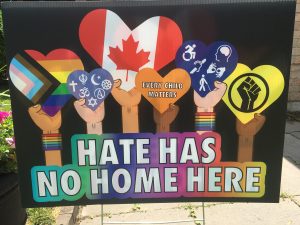 Hate Has No Home Here sign