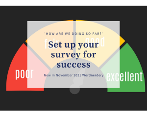 13 tips to set up your survey for success (Wordnerdery)