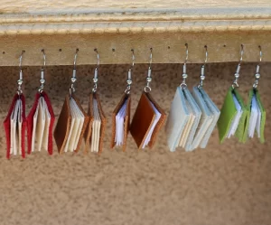 Earrings that look like books